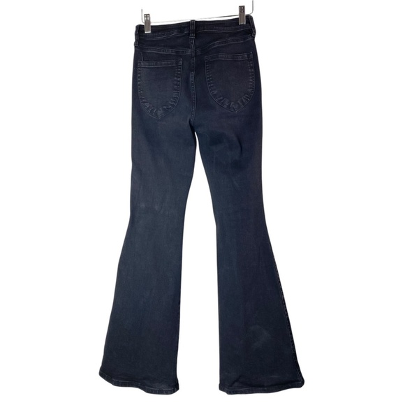 FREE PEOPLE We the free Flared bottom 9.5” rise in worn black size 25 - Picture 2 of 7
